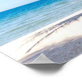 Poster Palmier plage photo tropicale été (Coin)