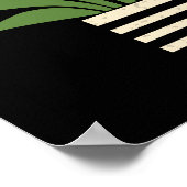 Poster Palmier Planté Moderne Du Milieu Du Siècle (Coin)