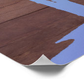 Poster Palmier rustique en bois (Coin)