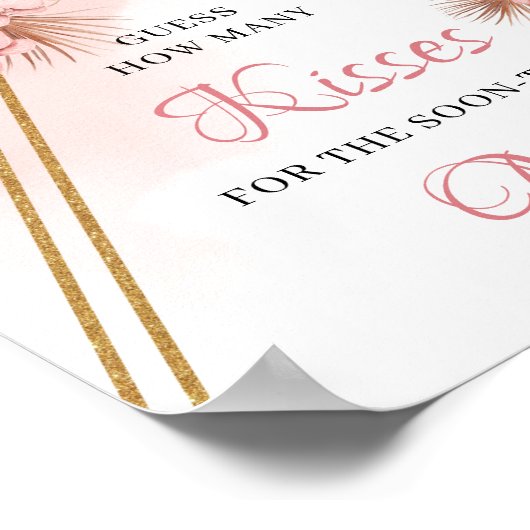 Poster Palmier séché Combien de baisers pour la future Mm (Coin)