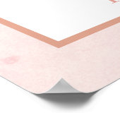 Poster Palmier séché, pampas herbe douce rose mariage aff (Coin)