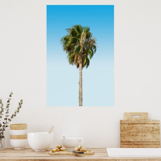 Poster Palmier solitaire (Cuisine)