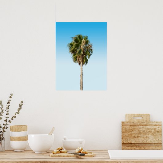 Poster Palmier solitaire (Cuisine)