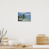 Poster Palmier solitaire sur une plage cubaine (Cuisine)