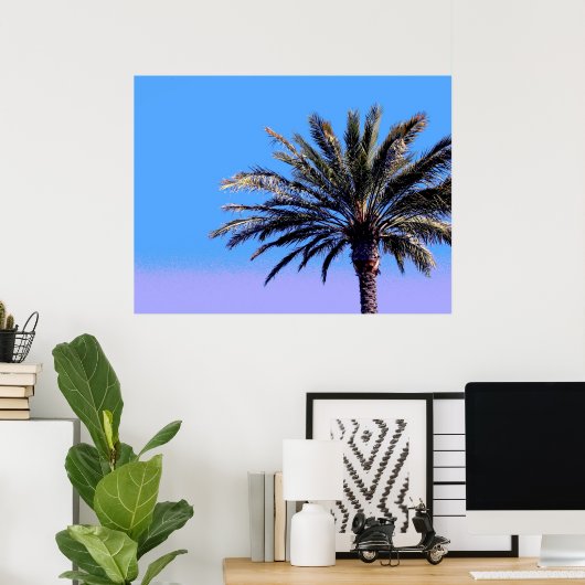 Poster palmier tropical (Bureau à domicile)