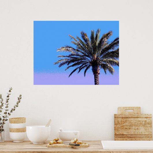 Poster palmier tropical (Cuisine)