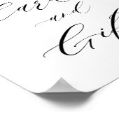 Poster palmier tropical feuille carte verte et signe cade (Coin)