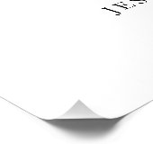 Poster palmier tropical feuille fleuri Signet Faveur (Coin)