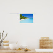 Poster Palmier vert luxuriant Île tropicale Paradis (Cuisine)