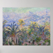 Poster Palmiers à Bordighera - Claude Monet (Devant)