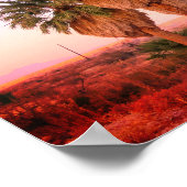 Poster Palmiers au coucher du soleil (Coin)