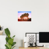 Poster Palmiers au coucher du soleil (Bureau à domicile)