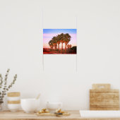 Poster Palmiers au coucher du soleil (Cuisine)