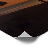 Poster Palmiers au coucher du soleil (Coin)