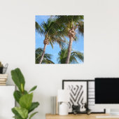 Poster Palmiers contre ciel bleu (Bureau à domicile)