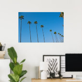 Poster Palmiers dans une rangée (Bureau à domicile)