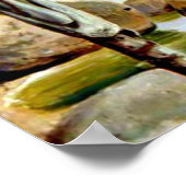 Poster Palmiers et Boulders dans la baie de Rio, Brésil (Coin)