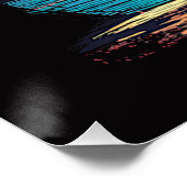 Poster Palmiers et plage (Coin)