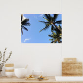 Poster Palmiers Hawaiian Exotic Beach (Cuisine)