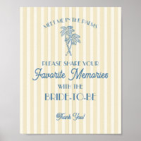 Palmiers jaunes Souvenirs favoris avec la mariée