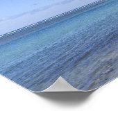 Poster Palmiers sur la plage d'Hawaii. (Coin)