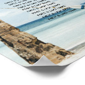 Poster Palmiers tropicaux Plage Plage Mariage Carte de si (Coin)