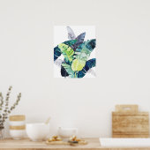 Poster Palmiers Twilight - Palmiers Feuilles (Cuisine)