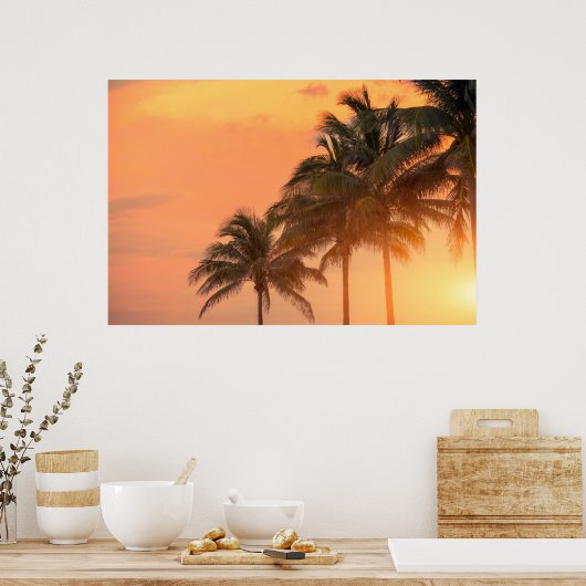 Poster Palms de Miami (Cuisine)