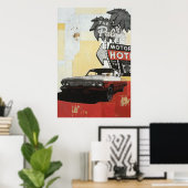 Poster Palms Motor Hotel Print (Bureau à domicile)
