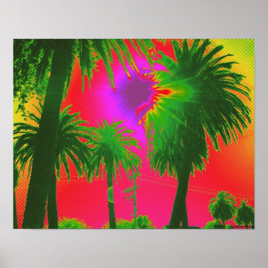 Poster "Palms" - Taille petite (17" x 13") (Devant)