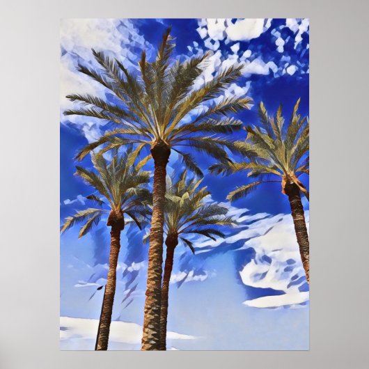 Poster Palms Tall (Devant)