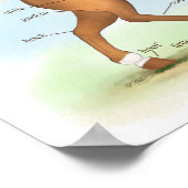 Poster Palomino avec Chaussettes & Blaze Horse Anatomie P (Coin)