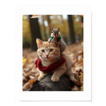 Pals de chat et d'écureuil
