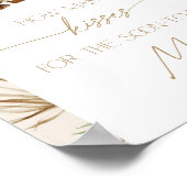 Poster Pampas bohème herbe combien de baisers (Coin)