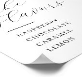 Poster Pampas Boho et floral bleu Signe de saveurs de gât (Coin)