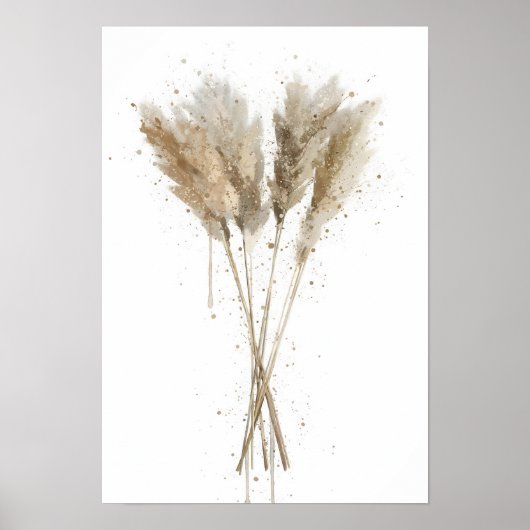 Poster Pampas Grass (Devant)