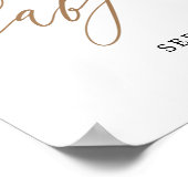 Poster Pampas Grass Baby shower Bohème Accueil (Coin)