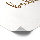 Poster Pampas grass boho désert baby shower signe de bien (Coin)