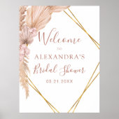 Poster Pampas Grass Boho Tropical Enterrement de Vie de J (Devant)