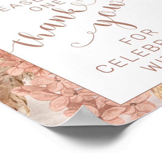 Poster Pampas Grass Hydrangeas S'Il Vous Plaît Prendre Un (Coin)