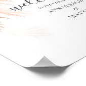 Poster Pampas Grass Terracotta Script minimaliste Mariage (Coin)