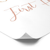 Poster Pampas herbe boho première communion signe de bien (Coin)