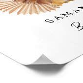 Poster Pampas mignon baby shower Lion (Coin)