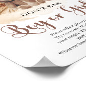 Poster Pampas ours en peluche neutre Ne pas dire GARÇON o (Coin)