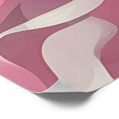 Poster Pamplemousse sur arrière - plan rose, vif et frais (Coin)