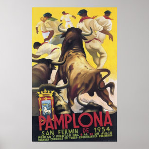 Poster Pamplona San Fermin