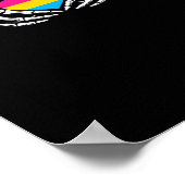 Poster Pan Pride Skeleton Halloween Pan Goth Heart (Coin)