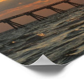 Poster Panama City Beach Pier Sunset (Coin)