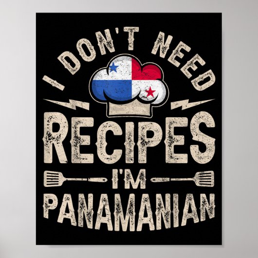 Poster Panama Flag Proud Panamanians Men &amp; Women  (Devant)