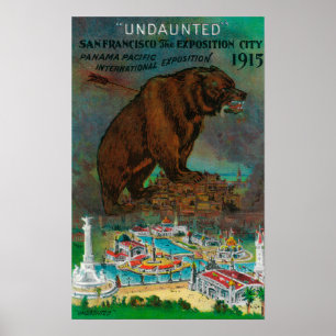 Poster Panama Pacifique International Expo Publicité